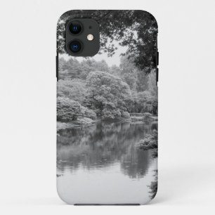 Black and white, cool, unique nature and lake iPhone 11 case