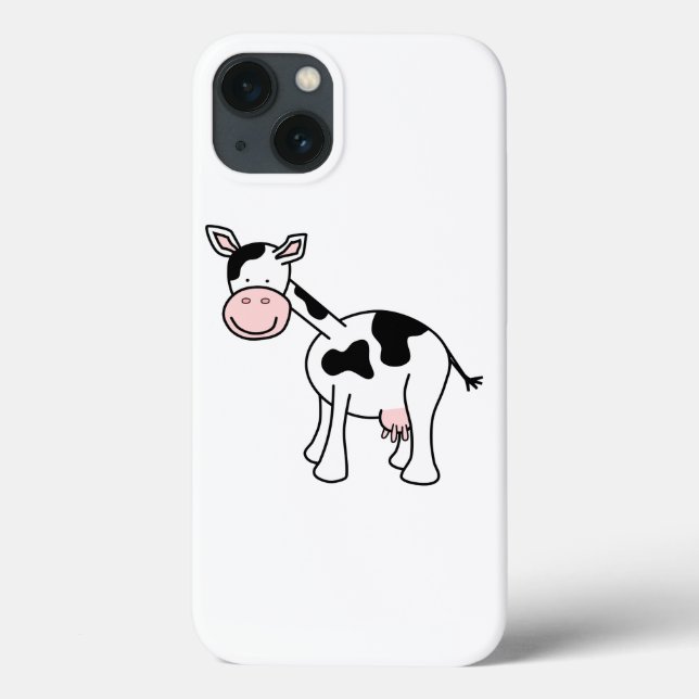 Black and White Cow Cartoon. Case-Mate iPhone Case (Back)