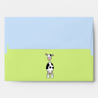 Black and White Cow Cartoon, Cute Animal Envelopes