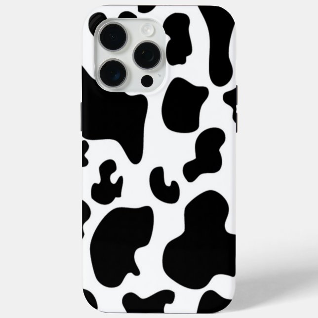 Black and White Cow Case-Mate iPhone Case (Back)