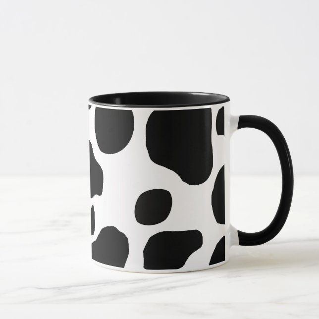 Black and White Cow Coffee Mug (Right)