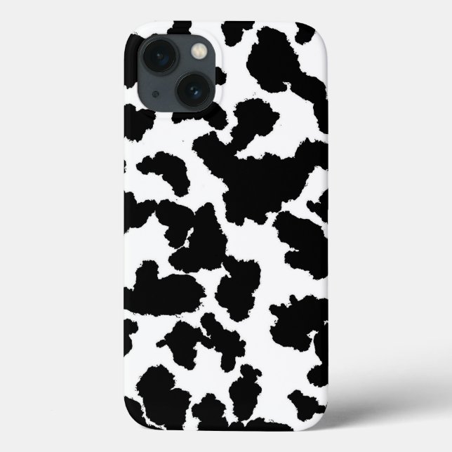 Black And White Cow Hide Fur  Case-Mate iPhone Case (Back)