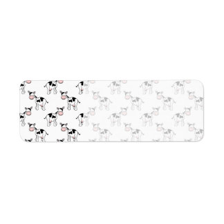 Black and White Cow Pattern.