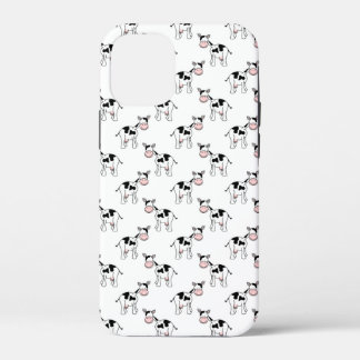 Black and White Cow Pattern. iPhone 12 Mini Case