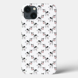 Black and White Cow Pattern. iPhone 13 Case