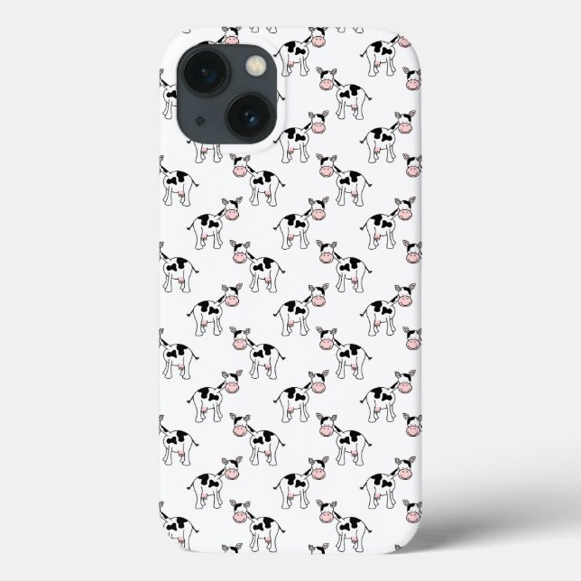 Black and White Cow Pattern. Case-Mate iPhone Case (Back)