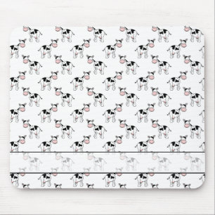 Black and White Cow Pattern. Mouse Mat