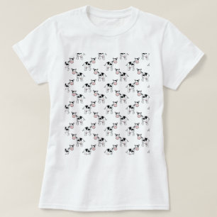 Black and White Cow Pattern. T-Shirt