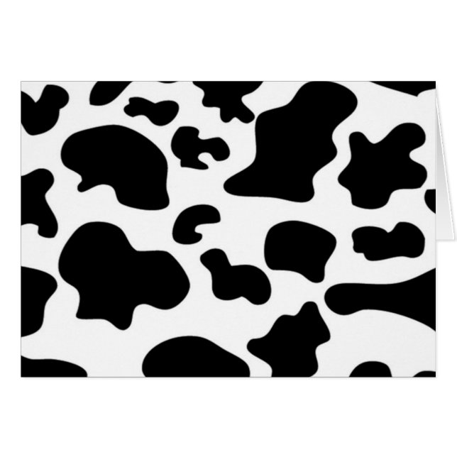Black and White Cow print (Front Horizontal)