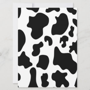 Black and White Cow print