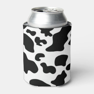 Black and White Cow print Can Cooler
