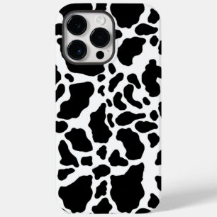 Black and White Cow Print Case-Mate iPhone 14 Pro Max Case
