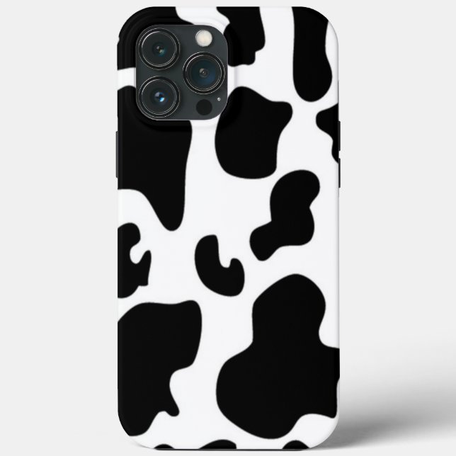Black and White Cow print Case-Mate iPhone Case (Back)