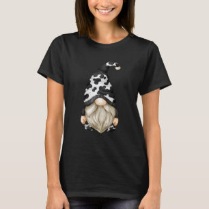Black And White Cow Print For Cowboy Cute Farm Ani T-Shirt