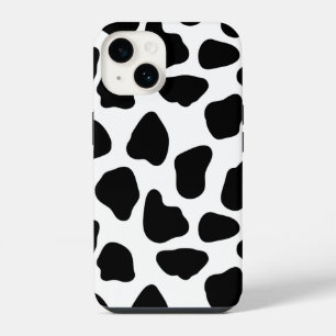Black And White Cow Print iPhone 14 Case
