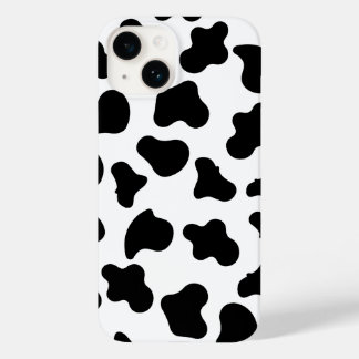 Black and white cow print iPhone case