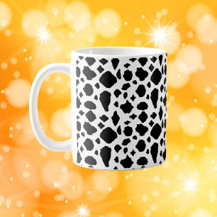 Black and White Cow Print Pattern Farmhouse Coffee Mug