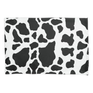 Black and White Cow Print Pillowcase