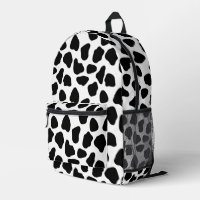 Black And White Cow Print