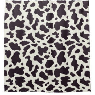 Black and White Cow Print Shower Curtain