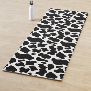 Black And White Cow Print Yoga Mat