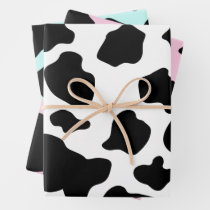 Cow spots pattern wrapping paper, animal print