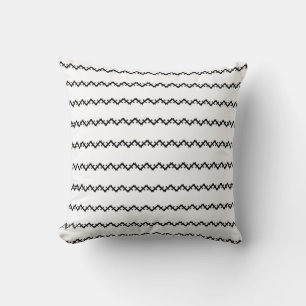 Black and White Crossbones Pattern/Print Cushion