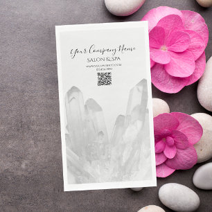 Black and White Crystals Salon Spa Napkin