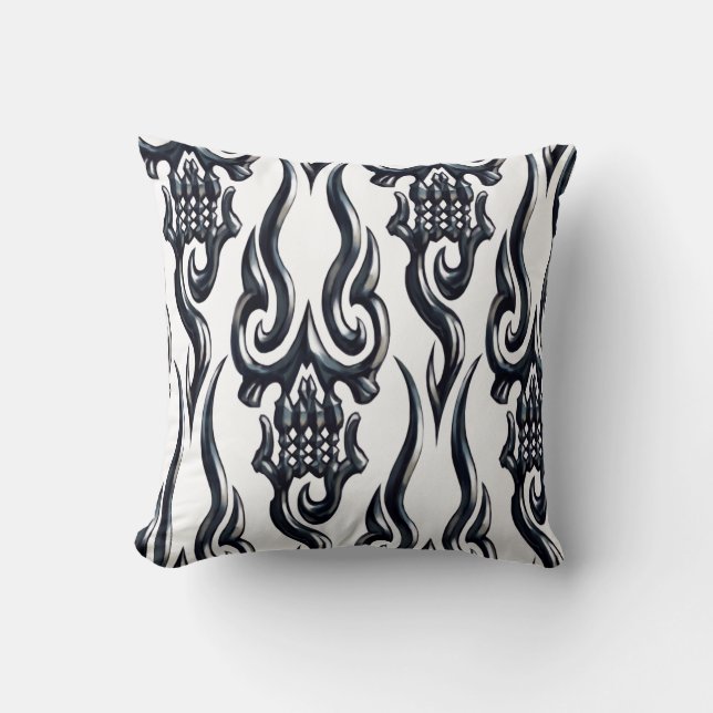 Black and white  cushion (Front)