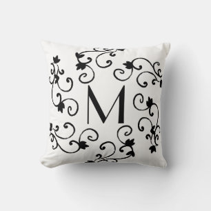 Black and white cushion