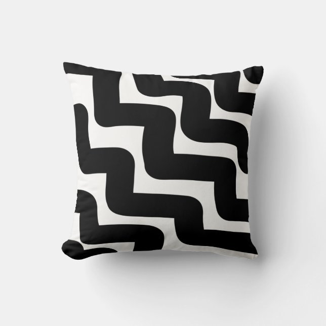 Black and white   cushion (Front)