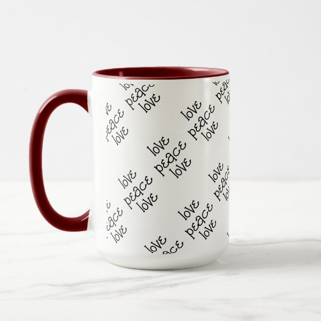 Black and White : custom Mug (Left)