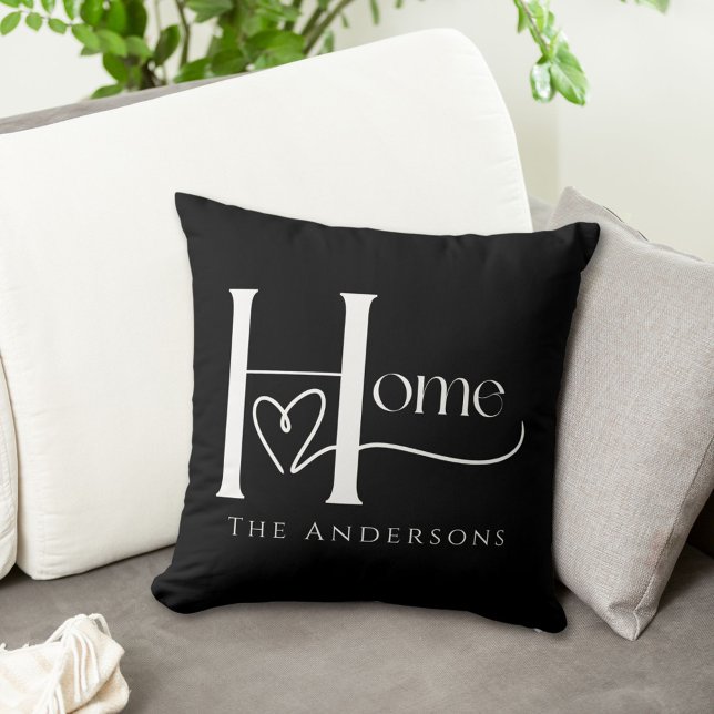 Black And White Custom Name Home  Cushion (Creator Uploaded)
