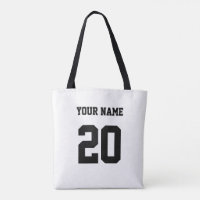Black and White Custom Number and Name