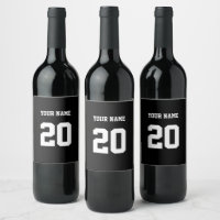 Black and White Custom Number and Name