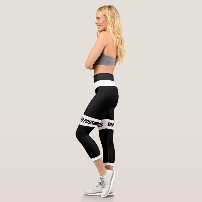 Black and White customazable High waisted leggings (Left)