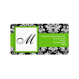 Black and White Customisable Address Labels