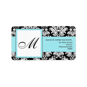 Black and White Customisable Address Labels