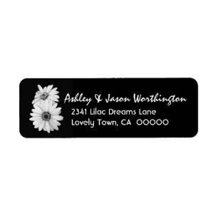 Black and White Daisies Wedding Y301