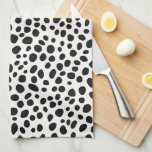 Black and White Dalmatian Dog Abstract Pattern Tea Towel<br><div class="desc">The Black and White Dalmatian Dog Abstract Pattern Kitchen Towel adds a whimsical touch to your kitchen decor. Perfect for dog lovers and those who enjoy unique, artistic designs, this towel is both functional and fun. Whether you're using it for drying dishes or as a decorative accent, it's ideal for...</div>