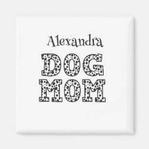 Black and White Dalmatian Dog Mum Magnet