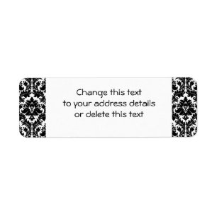 Black and White Damask