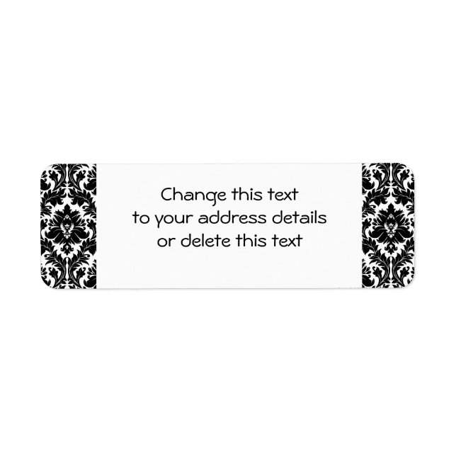 Black and White Damask (Front)