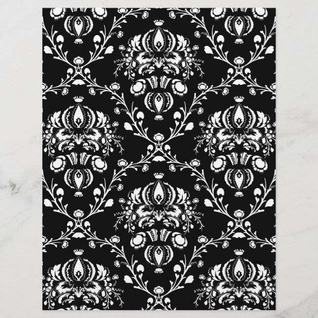 Black and White Damask (Front)