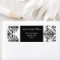 black and white damask address