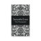 Black and White Damask Business Card