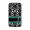Black and White Damask Pattern with Monogram