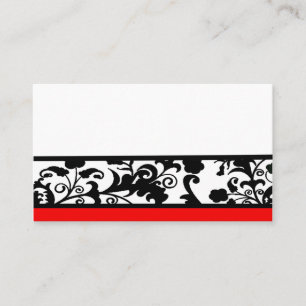 Black and White damask place cards