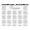 Black and White Damask Reception Seating Chart