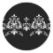 Black and White Damask Sticker